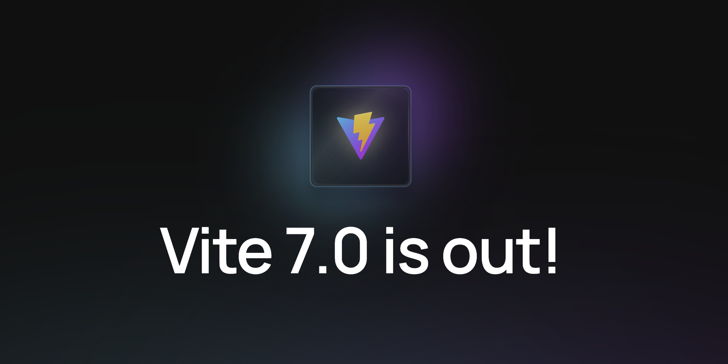 Titelbild zur Ankündigung von Vite 7